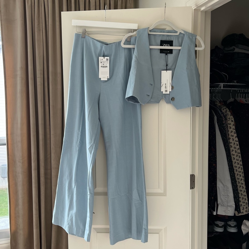 NWT Zara Vest and Trouser Set